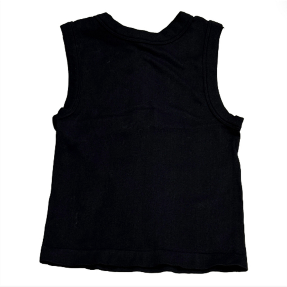 🌷 Simple Ribbed High Neck Cropped Tank